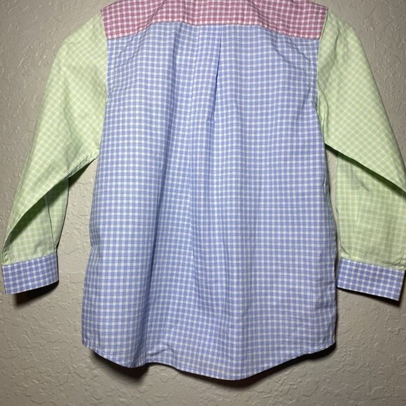 Vineyard Vines by Shep & Ian Whale Shirt Button-Down Graph Checkered Kids 4T - Picture 3 of 4